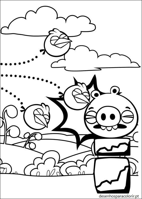 Angry Birds para colorir e imprimir 09